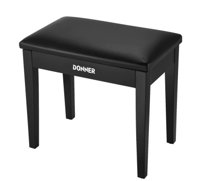 DONNER EC-2044 Κάθισμα Πιάνου Μαύρο Ματ