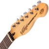 VINTAGE V72FTB Deluxe Thin Line Tele Electric Guitar
