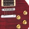 VINTAGE V100TWR Flame Wine Red Electric Guitar
