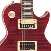 VINTAGE V100TWR Flame Wine Red Electric Guitar