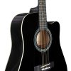 CASCHA CGA-100BK Acoustic Guitar Black