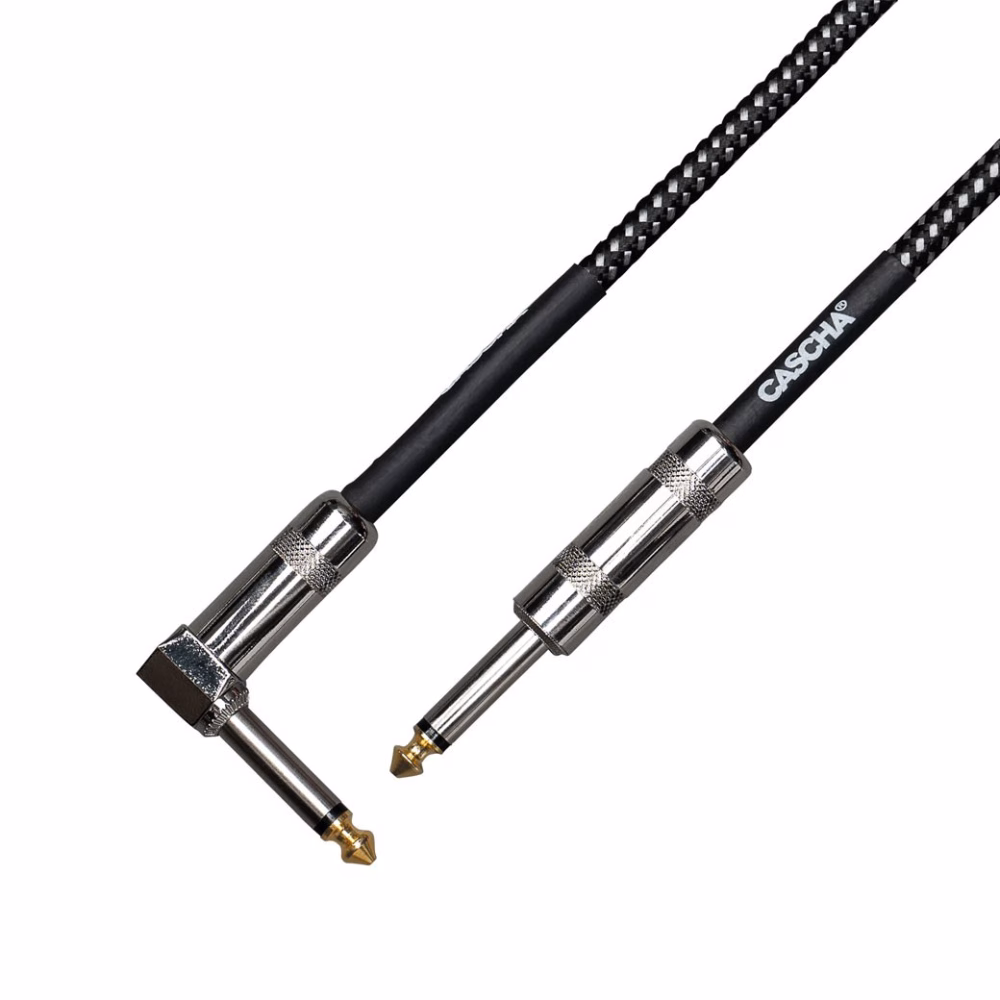 CASCHA HH-2089 3m Instrument Cable with Angled Plug
