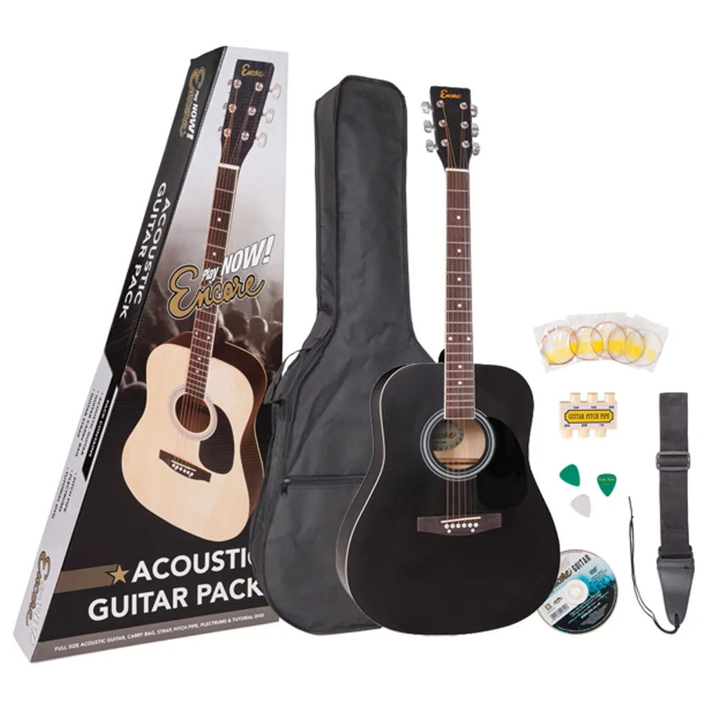 ENCORE EWP-100BK Acoustic Guitar Set ENCORE EWP-100BK Acoustic Guitar Set