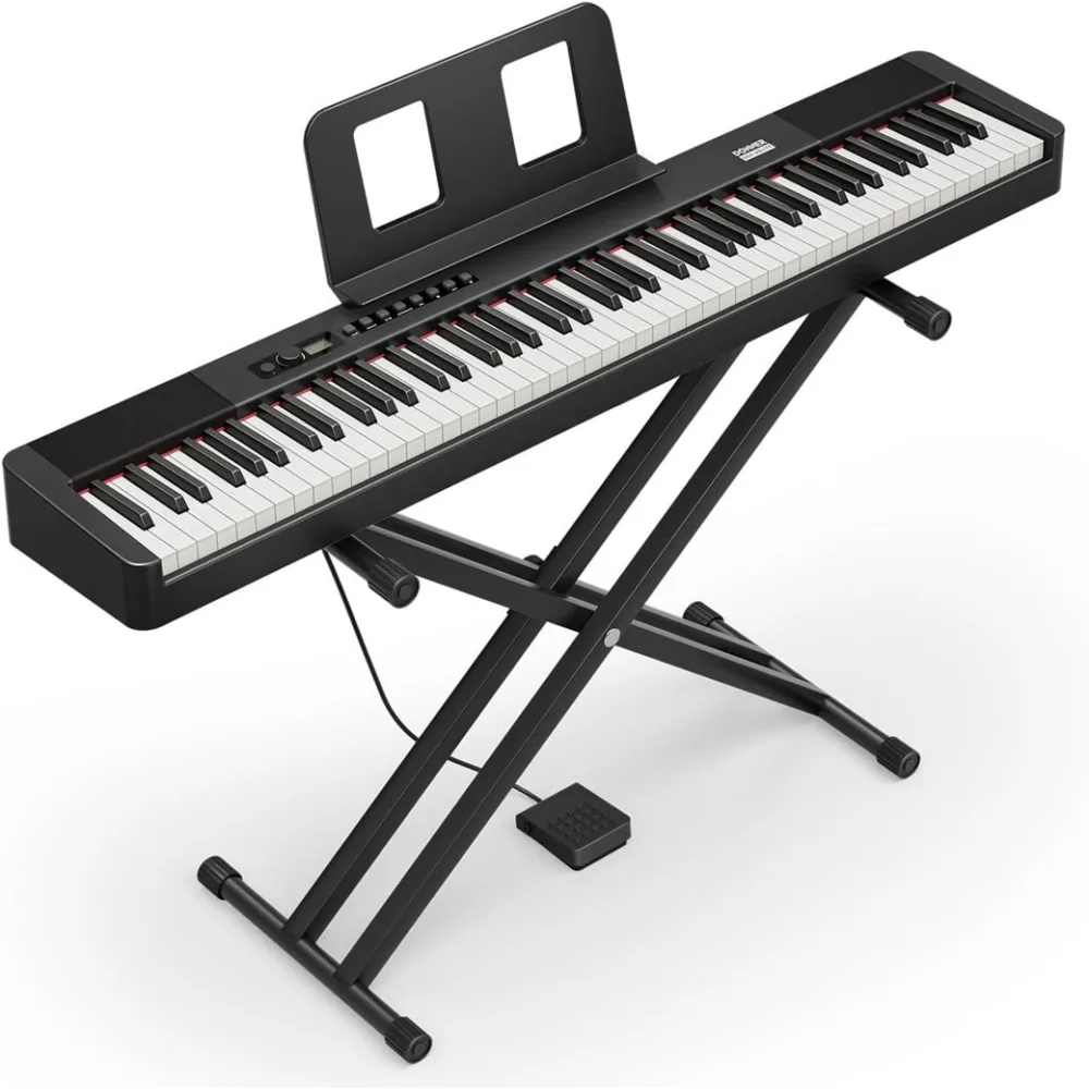 DONNER DEP-20LT Lite Stage Piano with Stand and Pedal