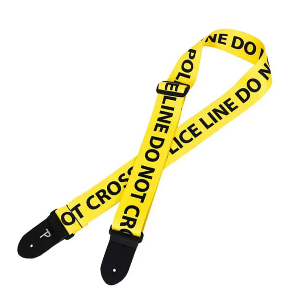 PERRIS PLNW-SPL Guitar Strap Yellow "Do Not Cross"