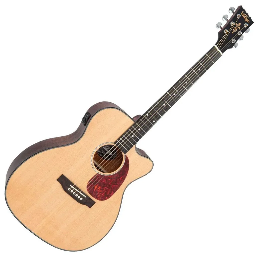 VINTAGE VEC-300N Electro-Acoustic Guitar