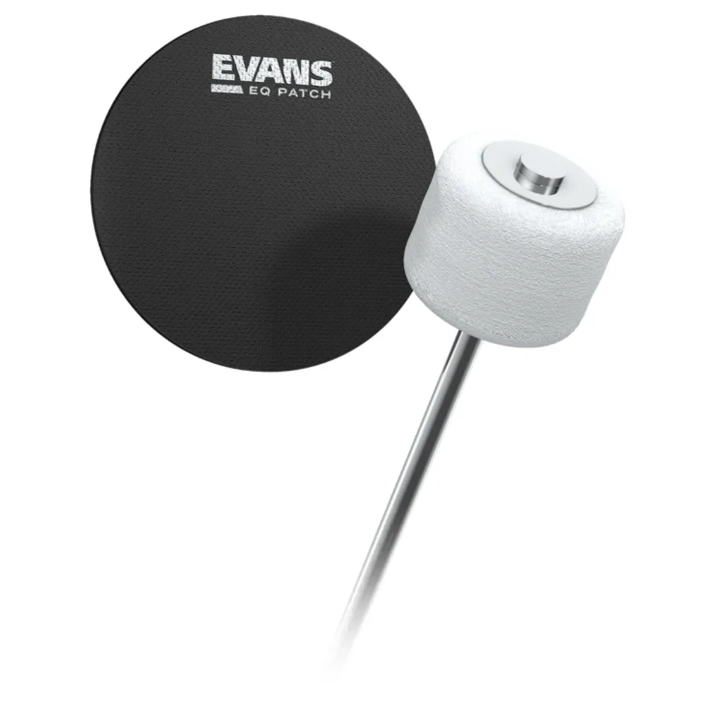 EVANS EQPB1 Black Nylon Bass Drum Single Patch 2pcs.
