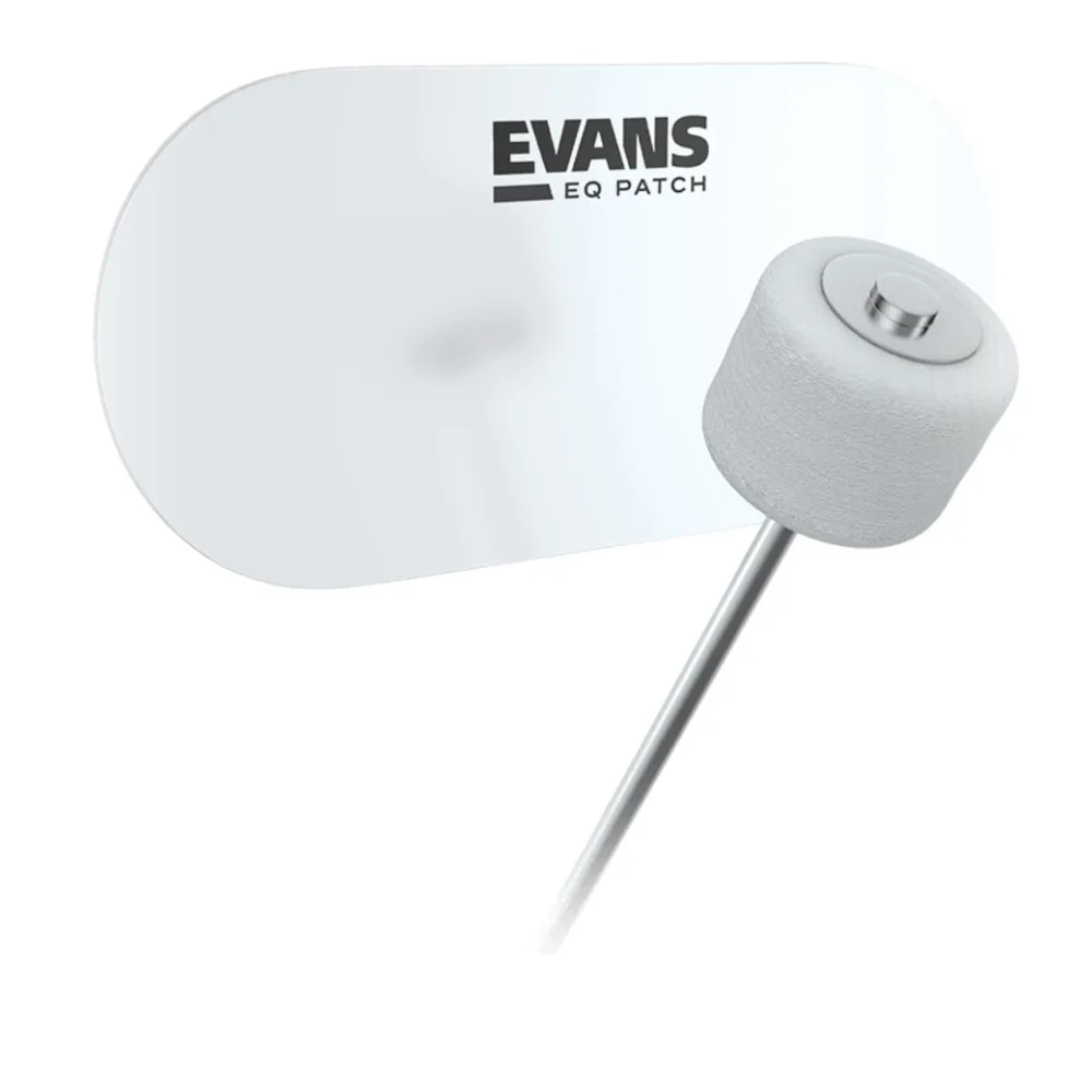 EVANS EQPC2 Clear Plastic Bass Drum Double Patch 2τεμ.