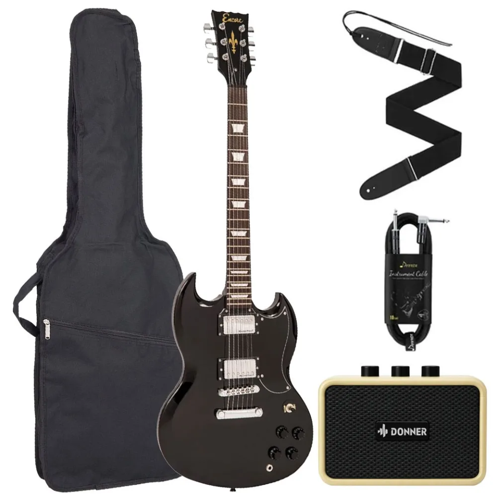 ENCORE EΜ-E691ΒLK Σετ Ηλεκτρική Κιθάρα με θήκη και ενισχυτή