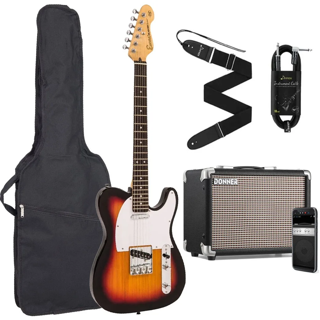 ENCORE E-E22SB Σετ Ηλεκτρική Κιθάρα με θήκη και ενισχυτή