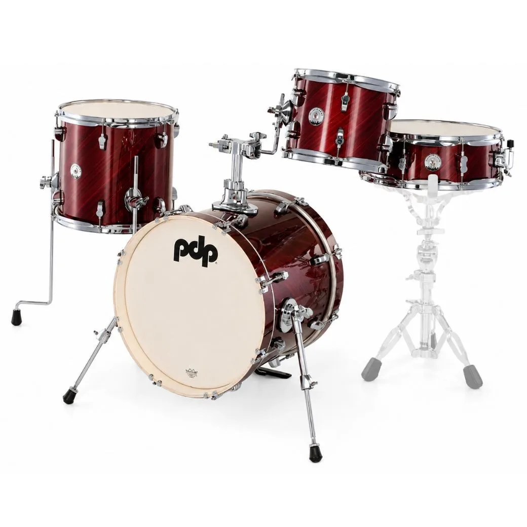 PDP PDNY1604TC New Yorker Series 4-Pieces Drum Shell Pack Twisted Cherry