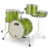 PDP PDNY1604EL New Yorker Series 4-Pieces Drum Shell Pack Electric Green Sparkle PDP PDNY1604EL New Yorker Series 4-Pieces Drum Shell Pack Electric Green Sparkle